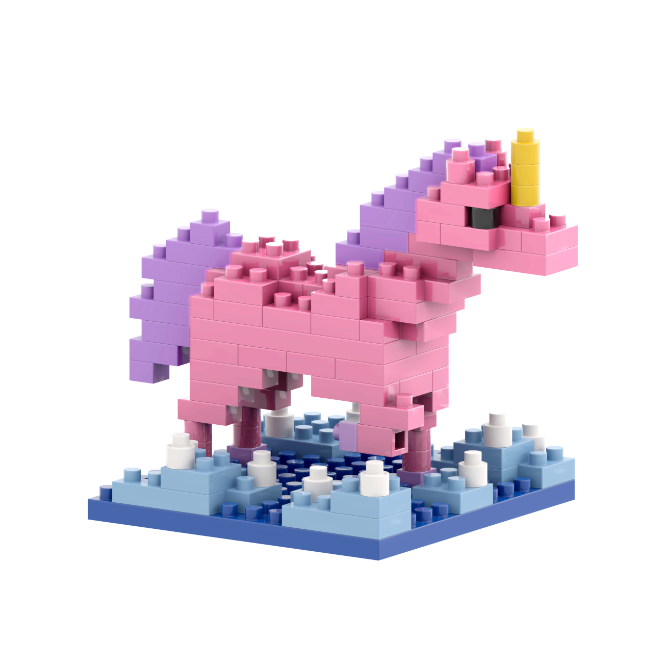 BRIXIES Postcard Unicorn
