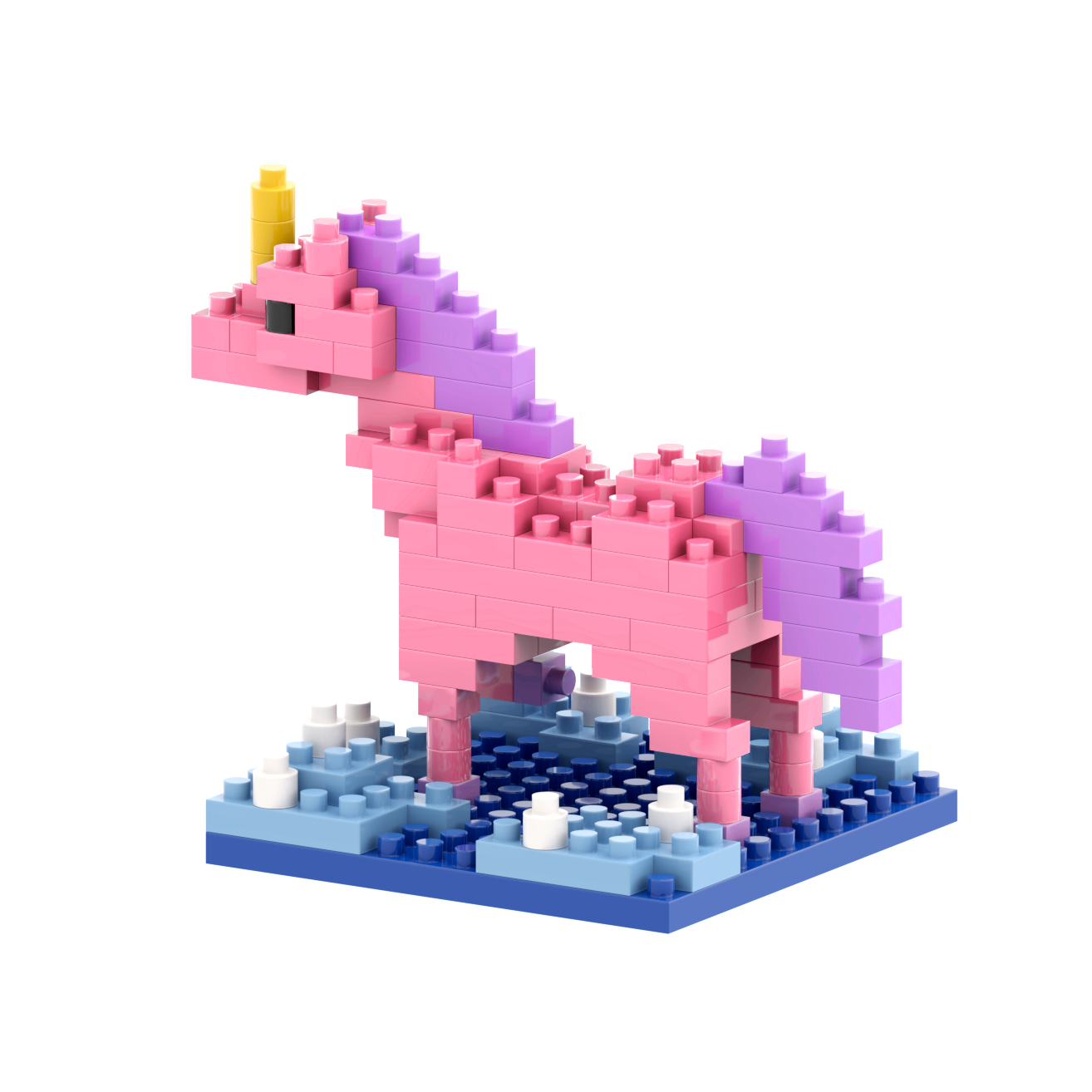 BRIXIES Postcard Unicorn