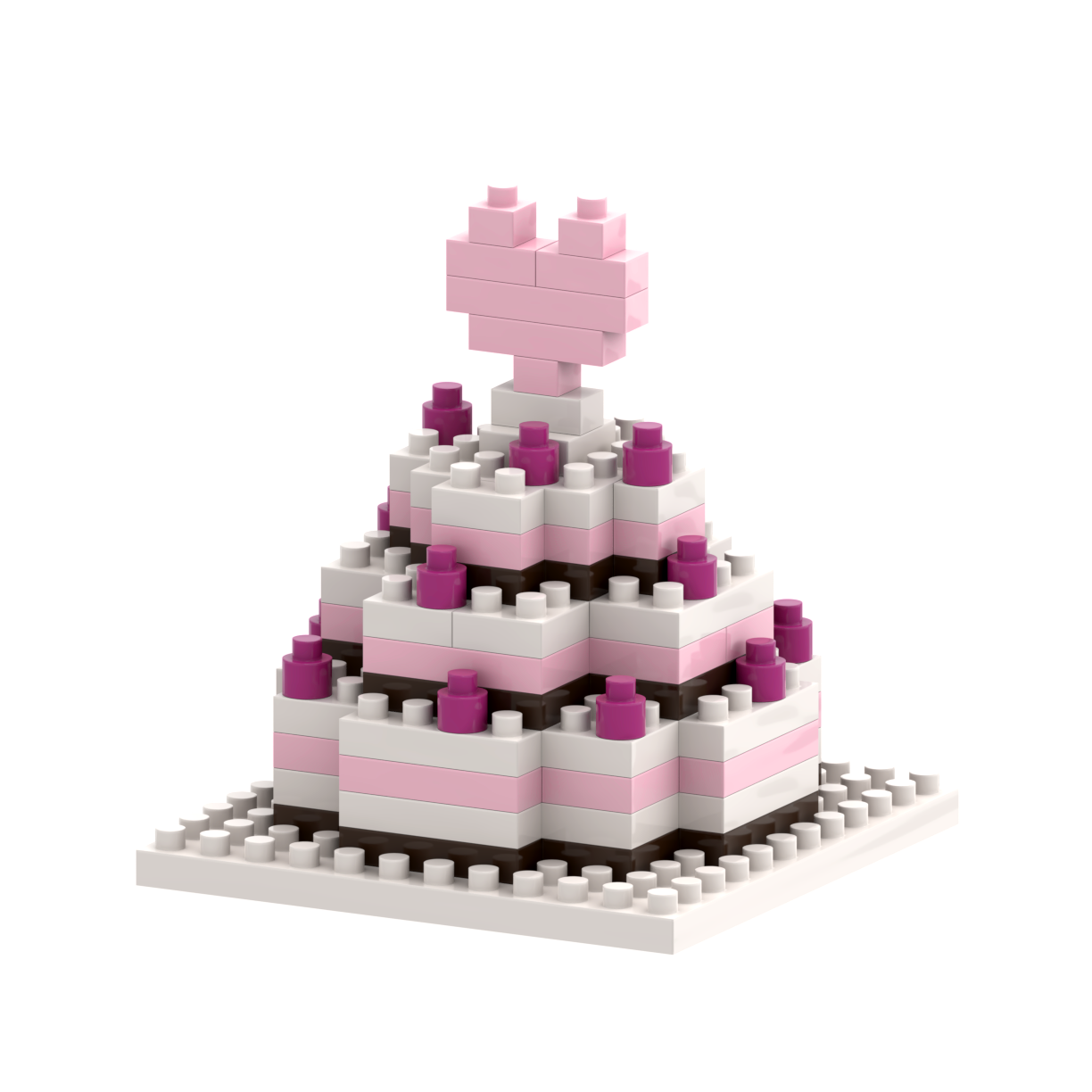 BRIXIES Wedding Cake Postcard