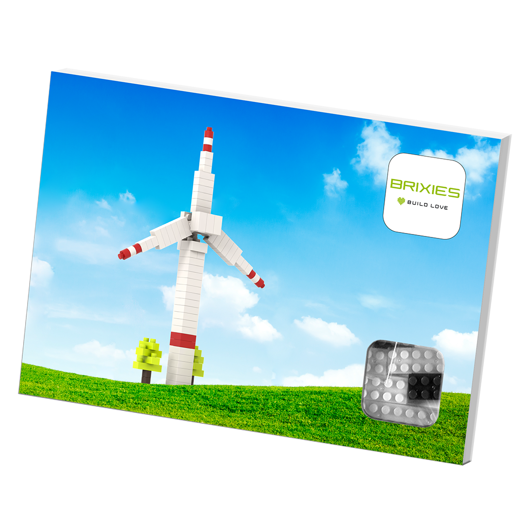 BRIXIES Postcard Windmill