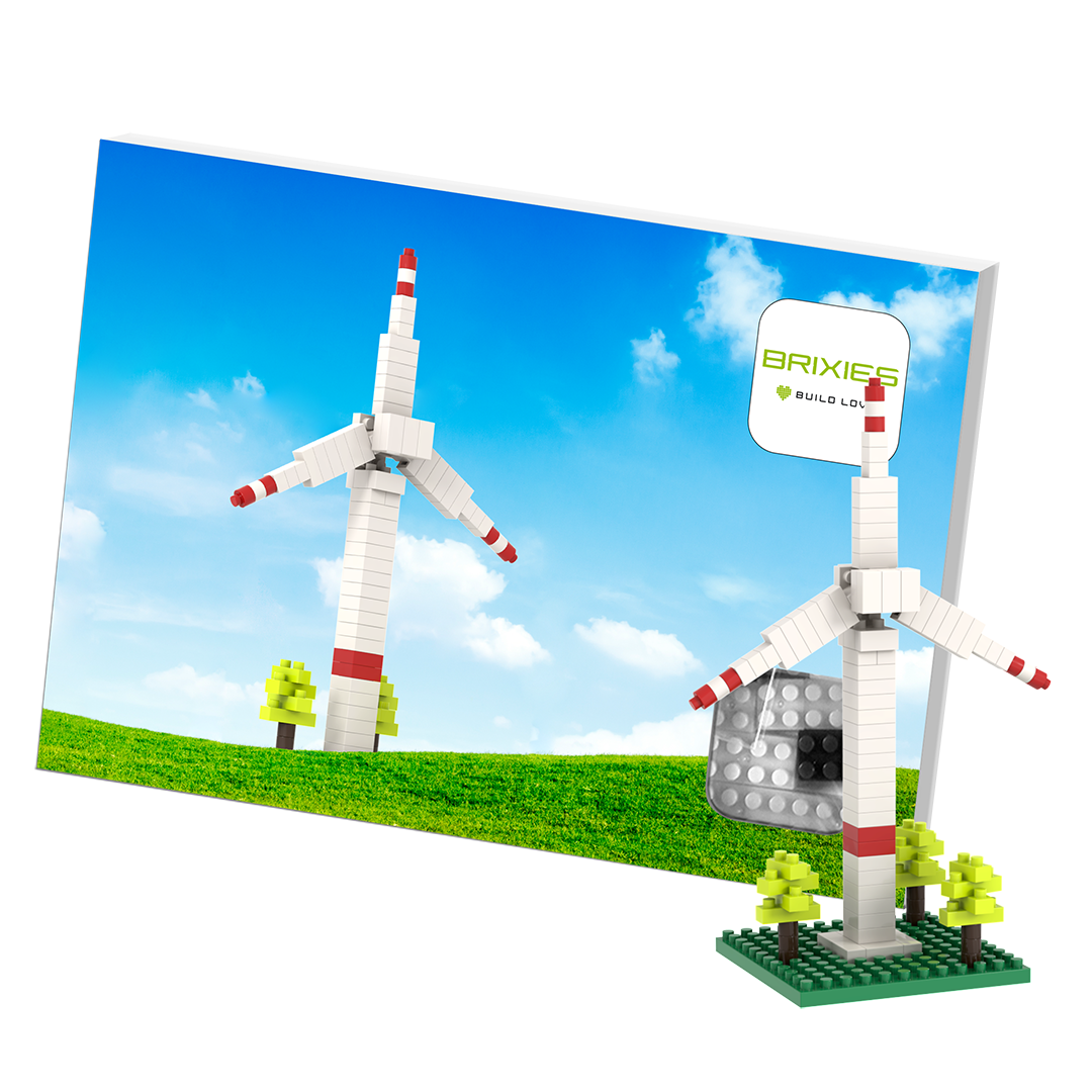 BRIXIES Postcard Windmill