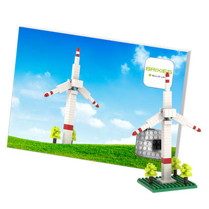 BRIXIES Postcard Windmill
