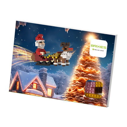 BRIXIES Santa Claus with Sleigh