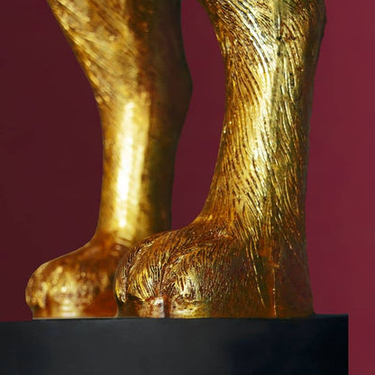 Lampadaire Hiding Rabbit®, Or/Noir, H.115 cm