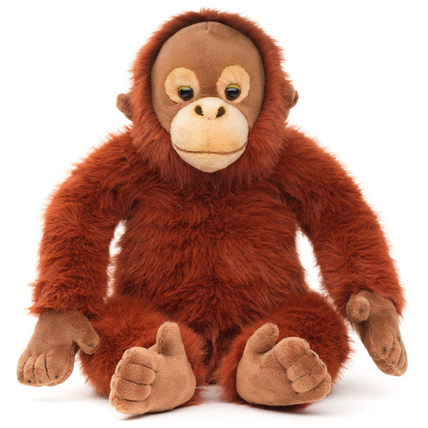Orang-outan avec fermeture velcro - 27 cm (hauteur) - peluche Uni Toys
