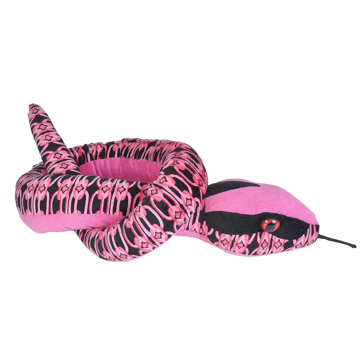 Peluche Serpent Links - Rose - 137 cm