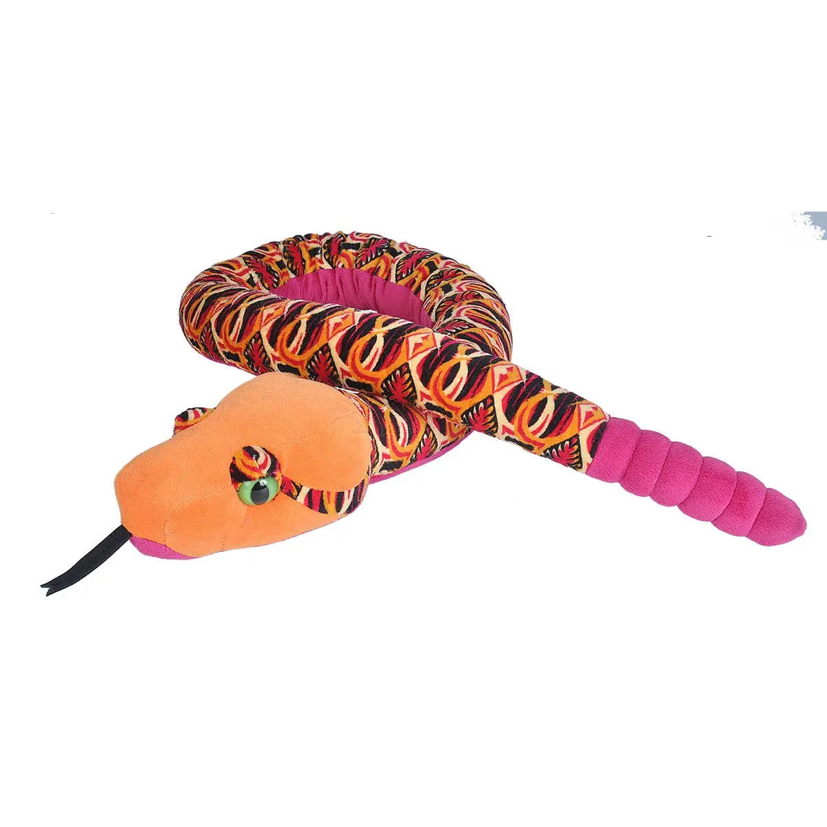 Peluche Serpent Tribal Orange - 137 cm