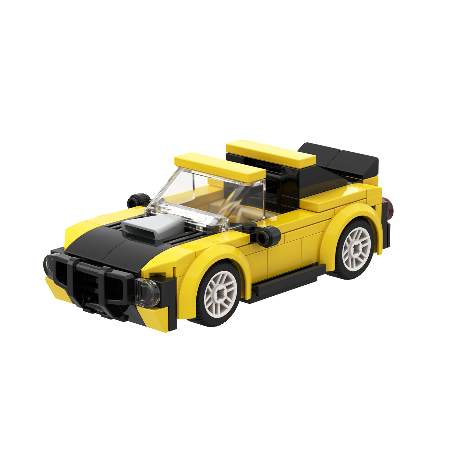 BRIXIES Plus Mini Racing Car Yellow / Mini Racer Yellow