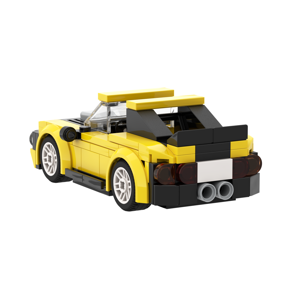 BRIXIES Plus Mini Racing Car Yellow / Mini Racer Yellow
