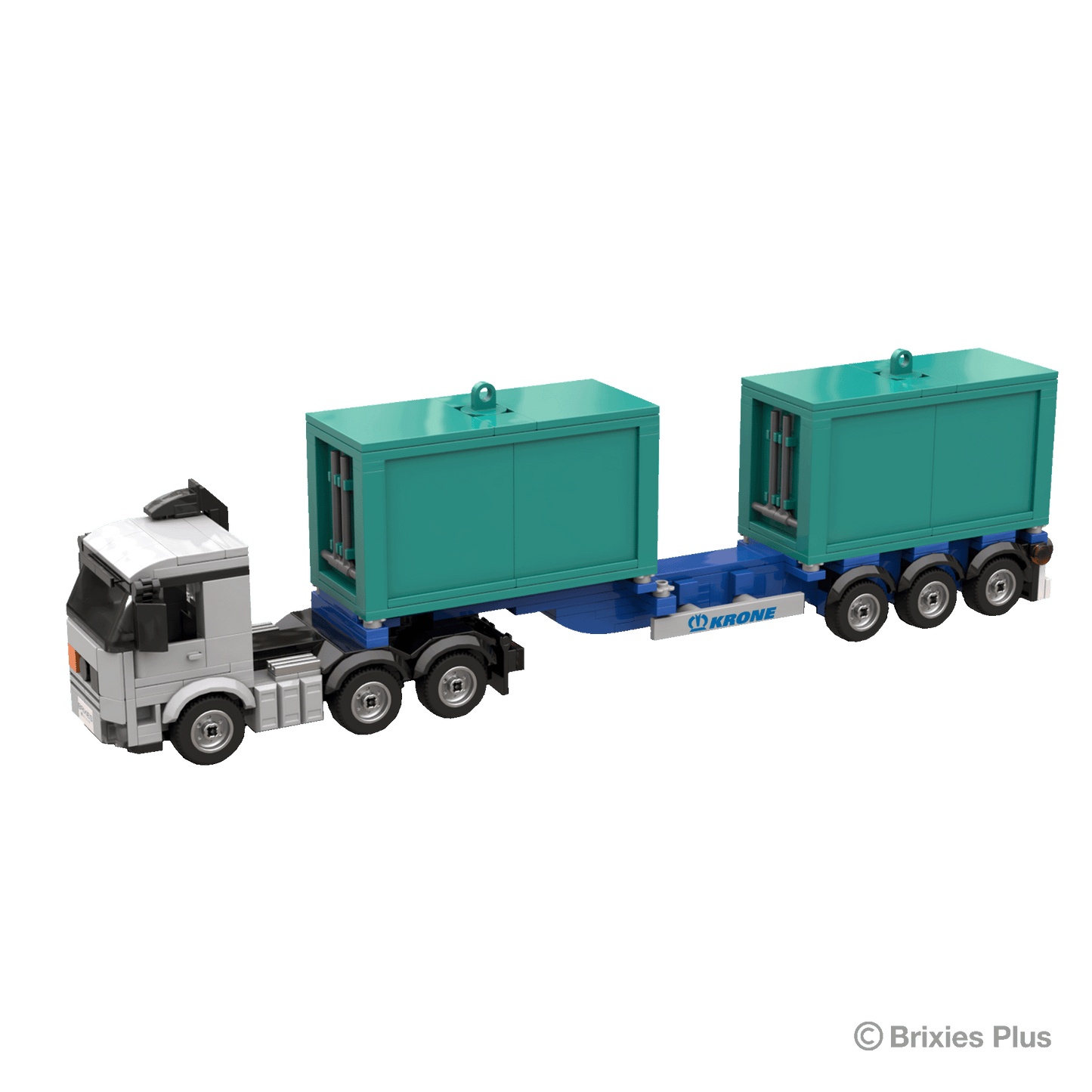 BRIXIES Plus Krone Boxliner eLTU70 with 2 containers