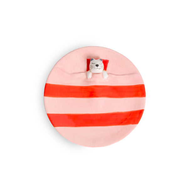 Plateau à Bijoux Rose Rêveur Chat Helio Ferretti Vue 2