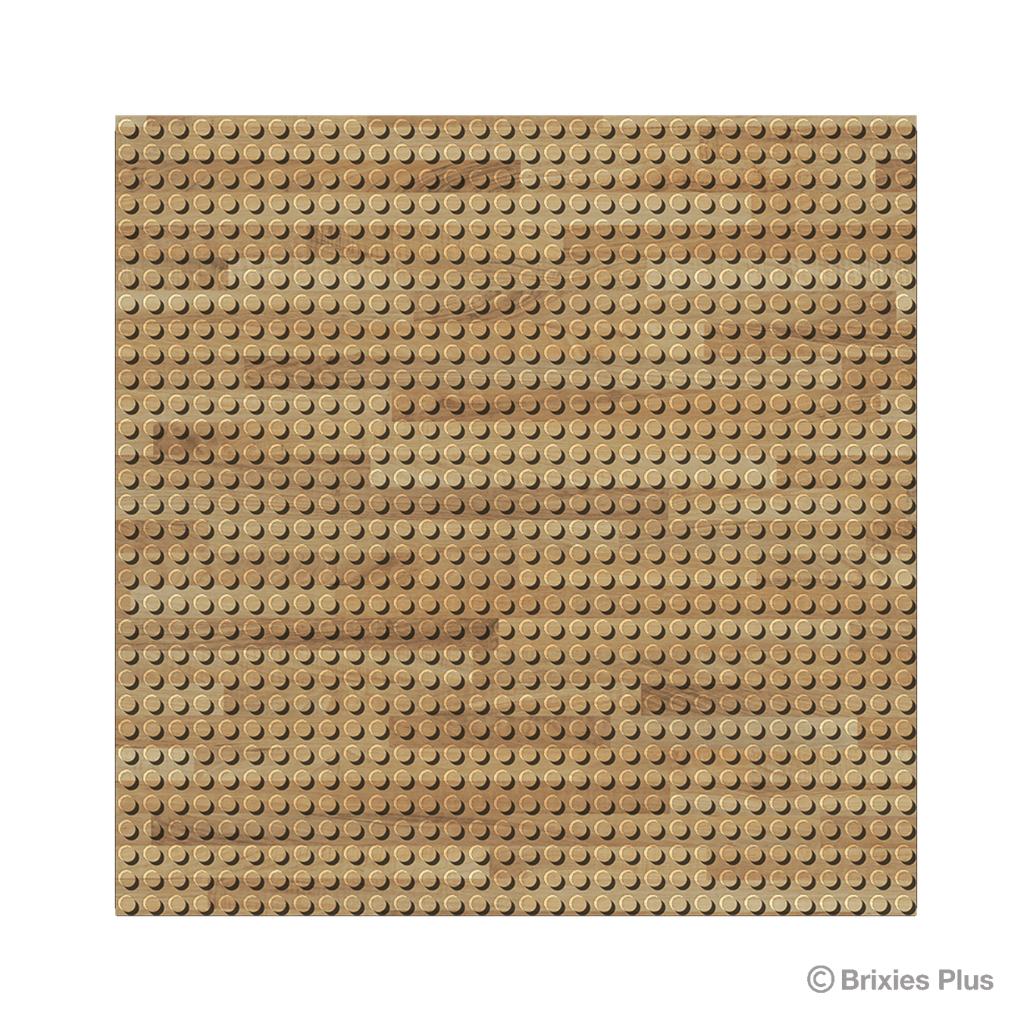 BRIXIES Plus Designer Plate Wood 32 x 32 Studs
