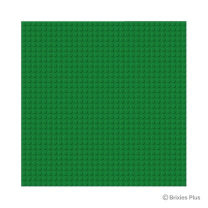 BRIXIES Plus Base Plate Green 32 x 32 Studs