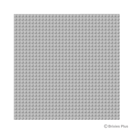 BRIXIES Plus Base Plate Light Grey 32 x 32 Studs
