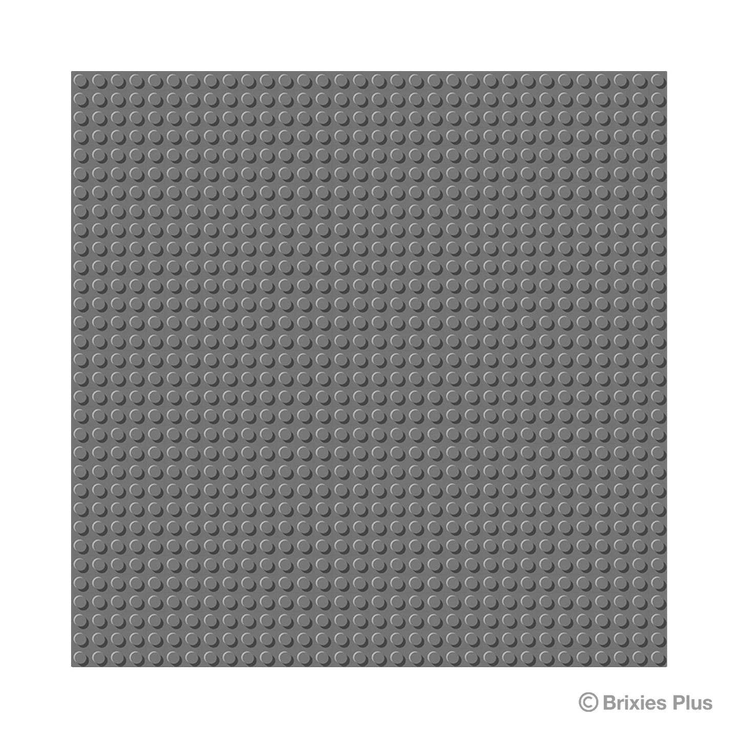 BRIXIES Plus Basis Platte Dunkelgrau 32 x 32 Noppen