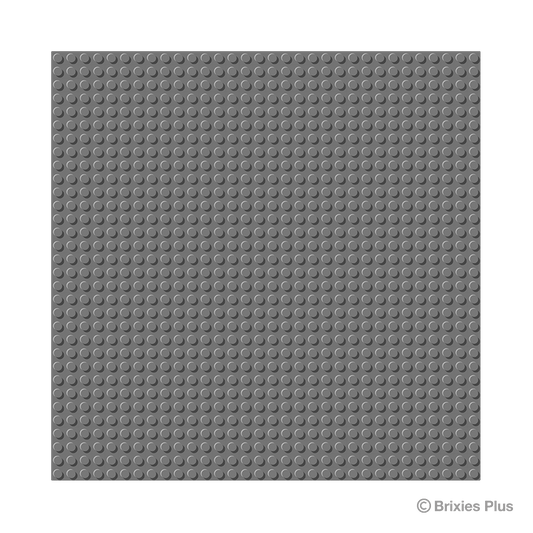 BRIXIES Plus Base Plate Dark Grey 32 x 32 Studs