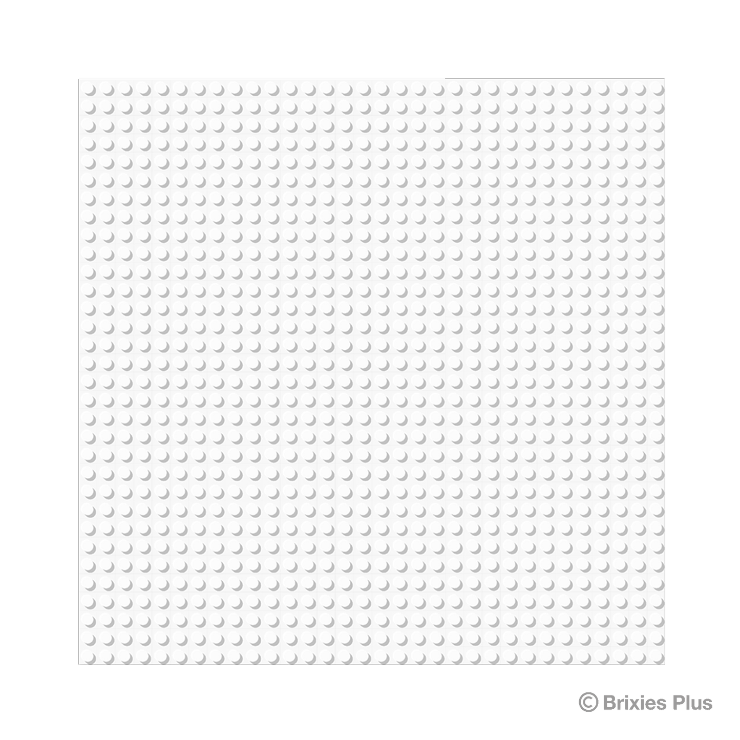 BRIXIES Plus Base Plate White 32 x 32 Studs