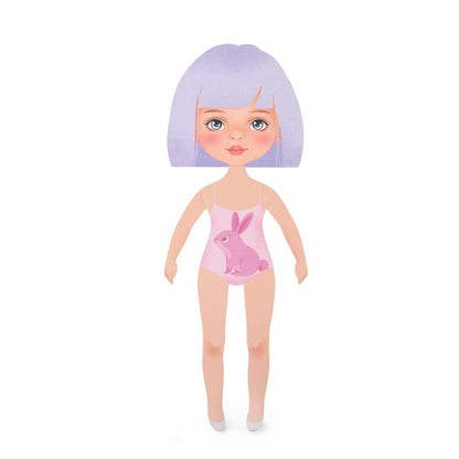 Kledingset: gestreepte jumpsuit van 28 cm