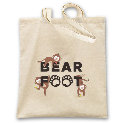 Jute bag logo & monkeys