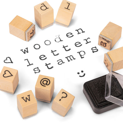 TAMPONS À LETTRES EN BOIS