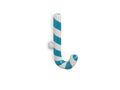 Patère Candy Cane Turquoise