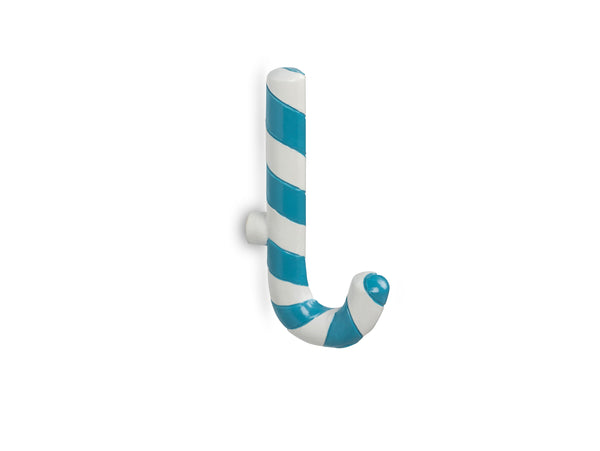Candy Cane Wall Hook Turquoise