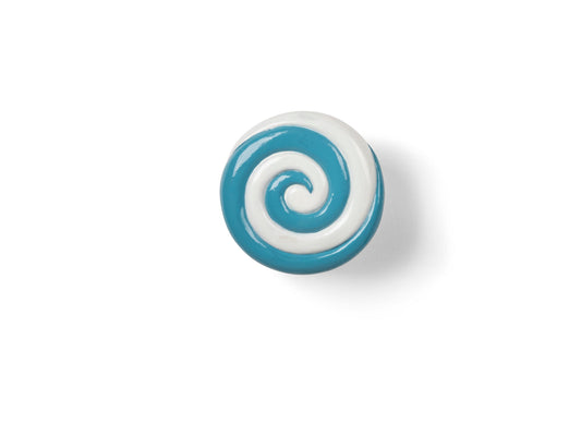 Candy Swirl Wall Hook Turquoise