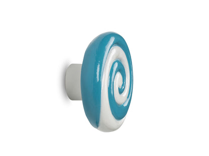 Candy Swirl Wall Hook Turquoise