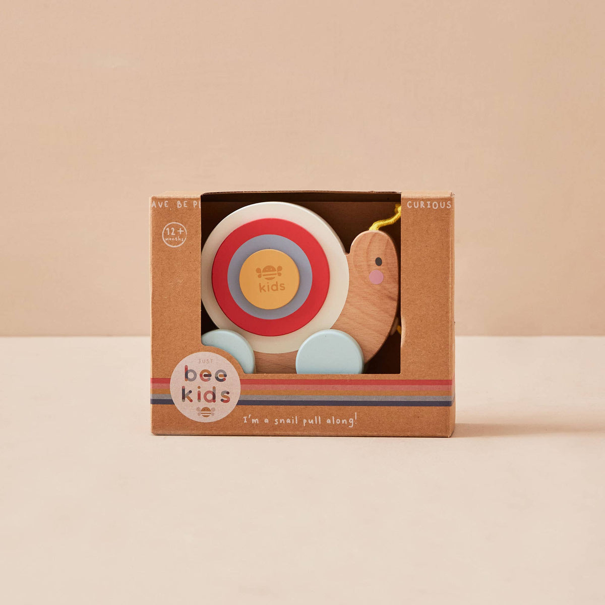 Wooden Snail-Shaped Toy for Children