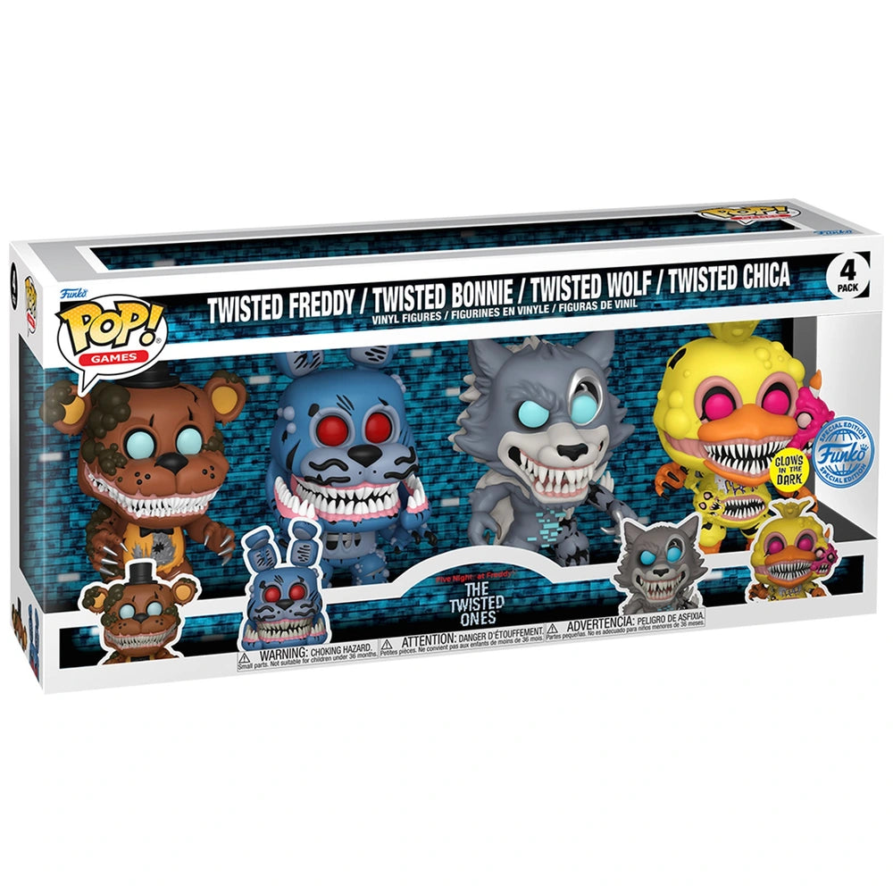 Pop! Five Nights at Freddy's The Twisted Ones 4-pack