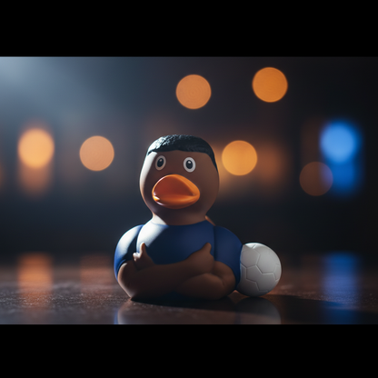 Canard Footballeur Star Bleu
