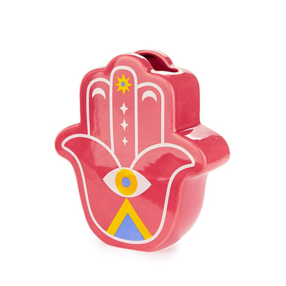 Red Lucky Hand Vase