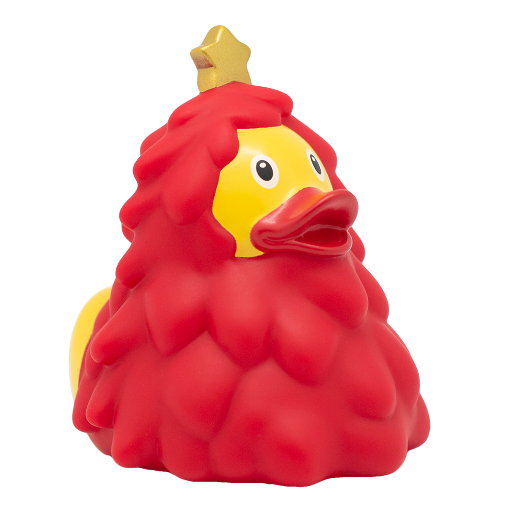 Canard Sapin de Noël Rouge