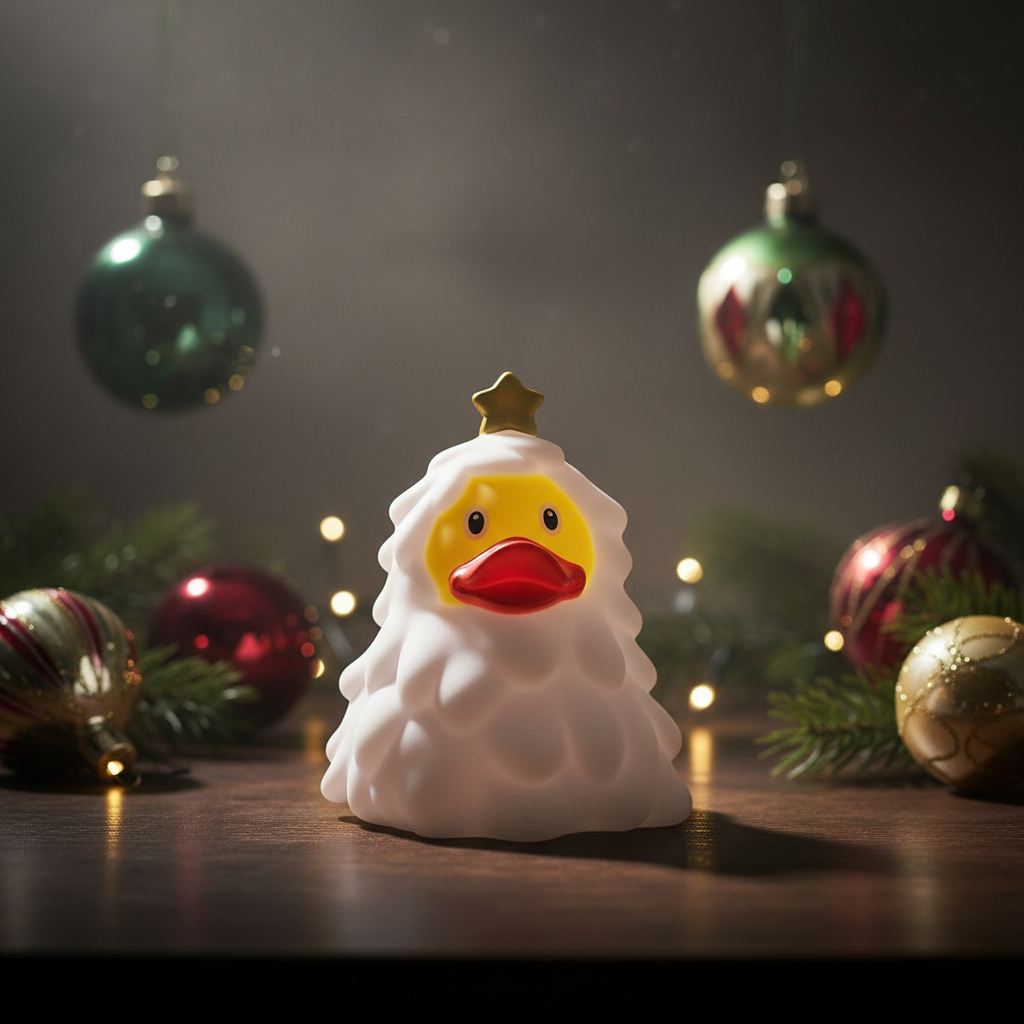 White Christmas Tree Duck