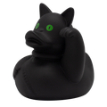 Duo de Canards Chats Chanceux – Noir et Rouge