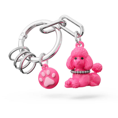 Sleutelhanger met poedelbedeltje