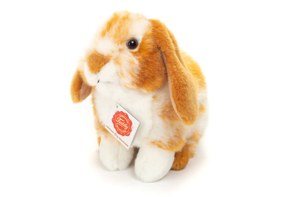 Peluche Lapin Bélier Assis Marron Clair/blanc - Teddy Hermann