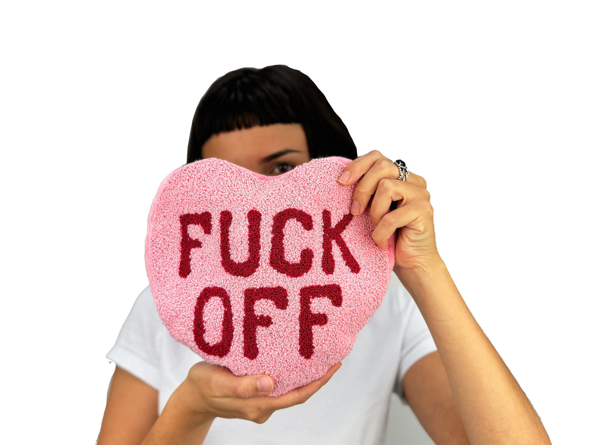 Bouillotte Huggable Cœur « Fuck Off »