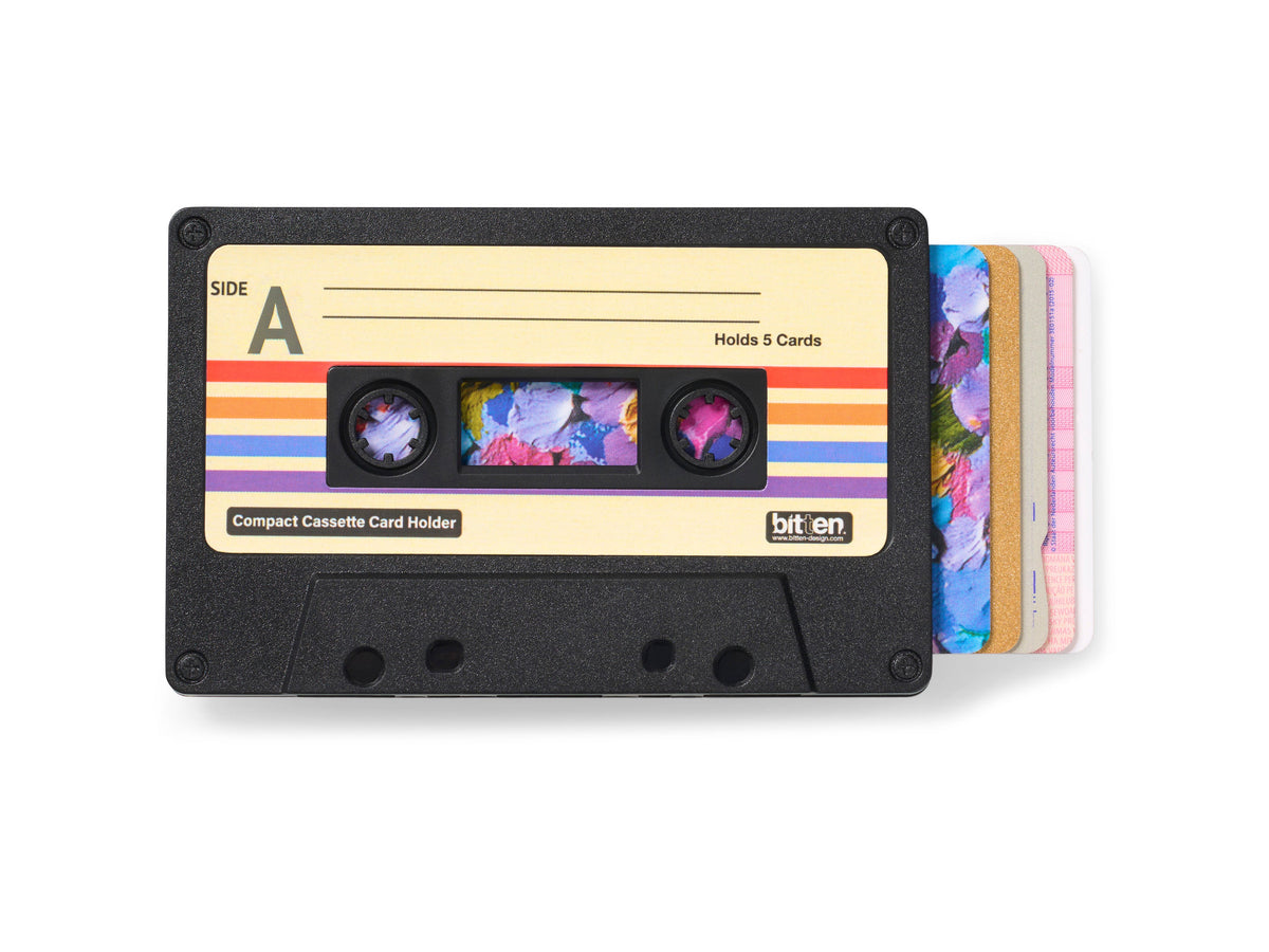 Porte-Cartes Cassette Noir