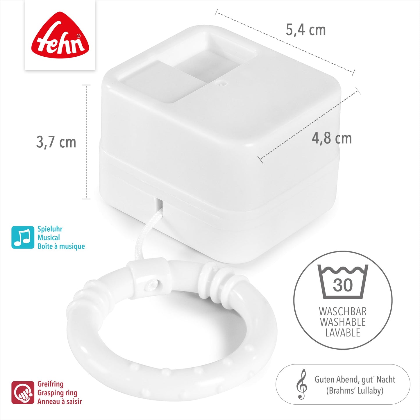 Waschbares Spielwerk Brahms´ Wiegenlied