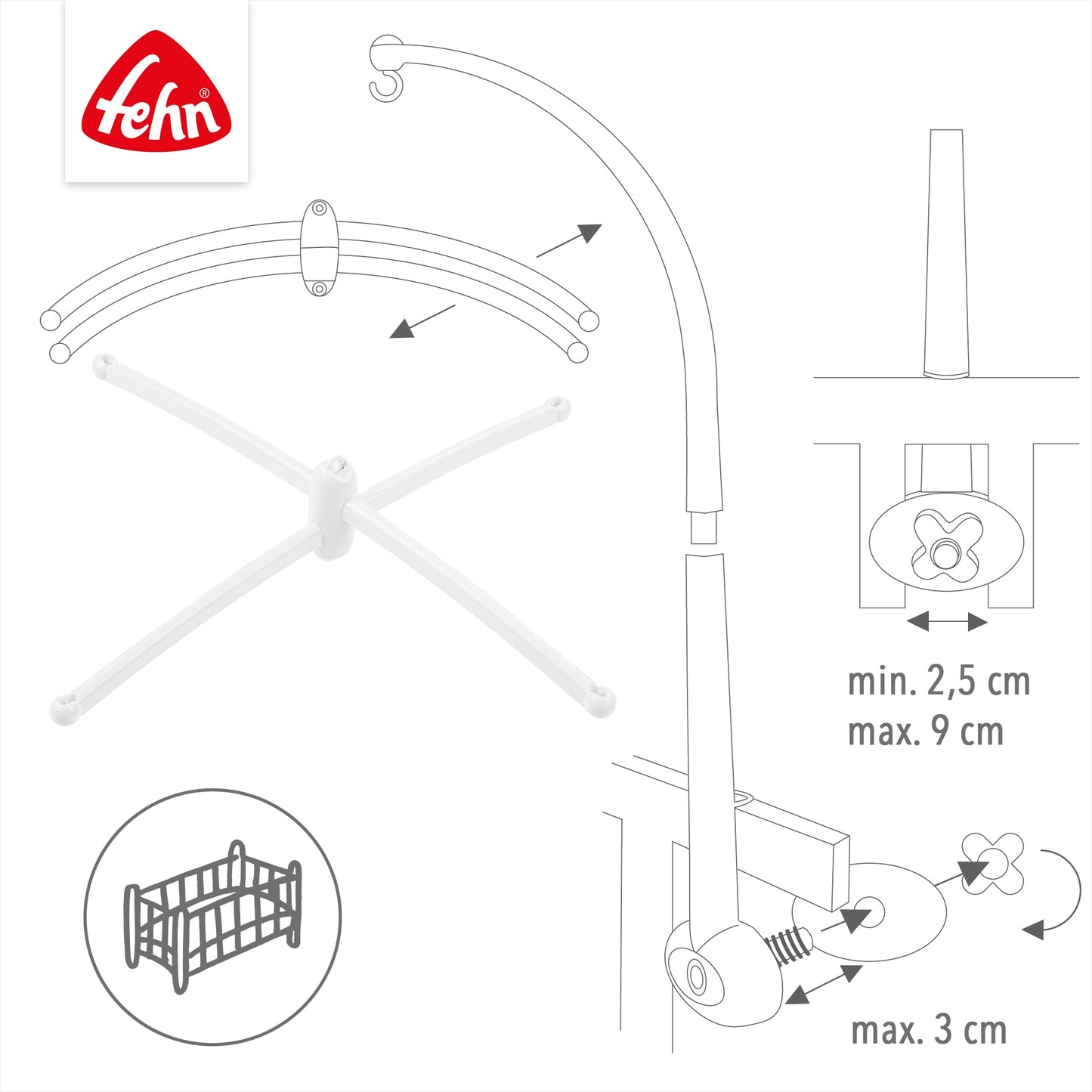 Mobile suspension white