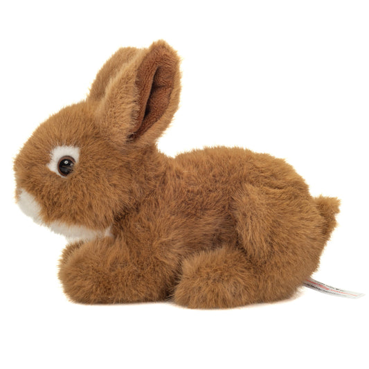 Plush sitting brown hare