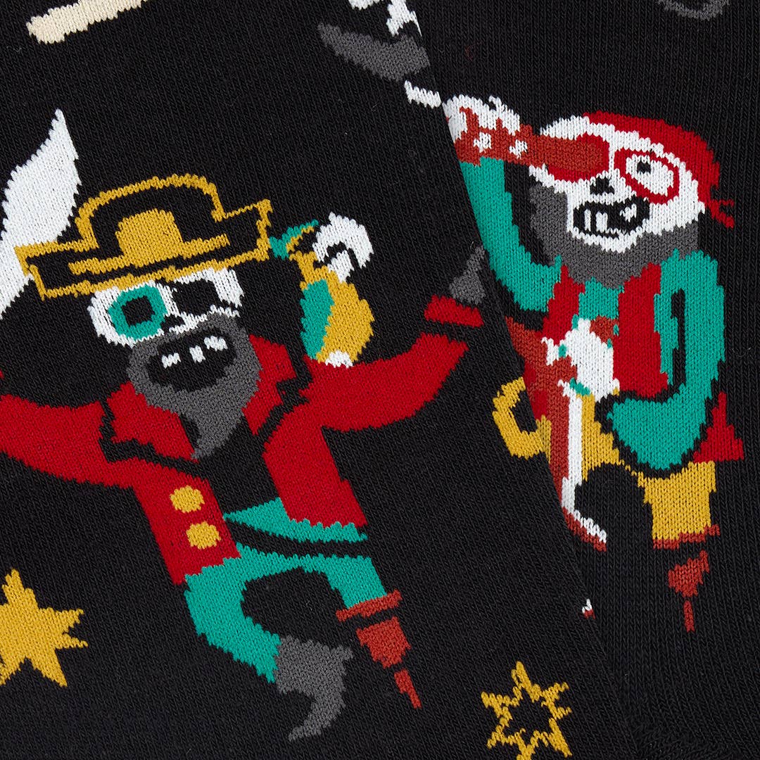 PIRATA Fun Seamless Unisex Cotton Socks