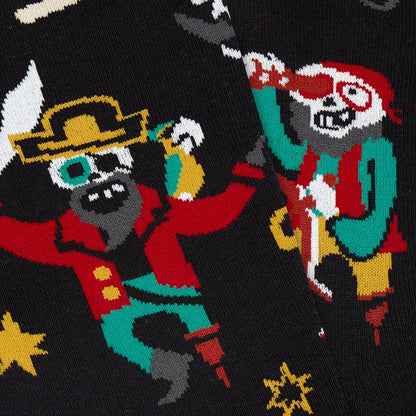 PIRATA Fun Seamless Unisex Cotton Socks