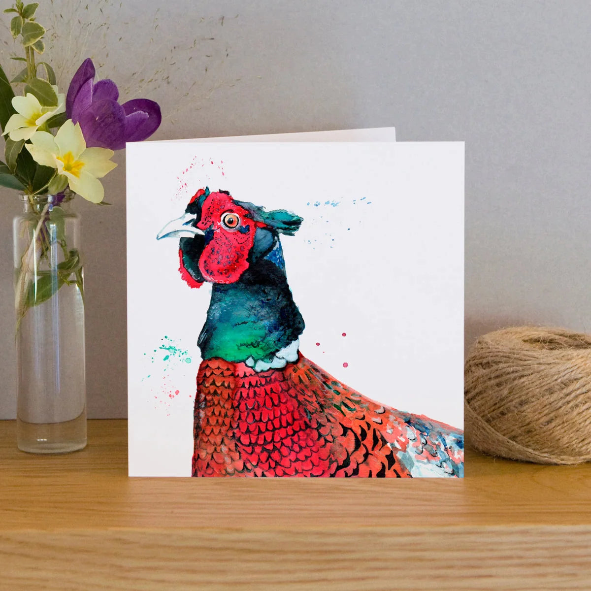 Watercolor Pheasant Greeting Card