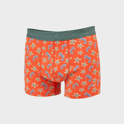 Biologische katoenen boxershorts - Zeepaardje