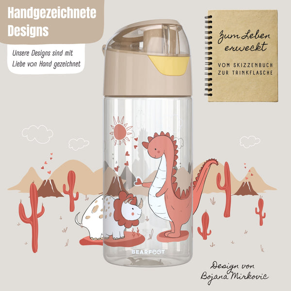 Kids' Drinking Bottle, Lightweight Water Bottle - Dinosaurs