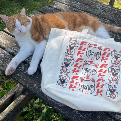 Tote Bag “Fuck you - Maneki Neko”