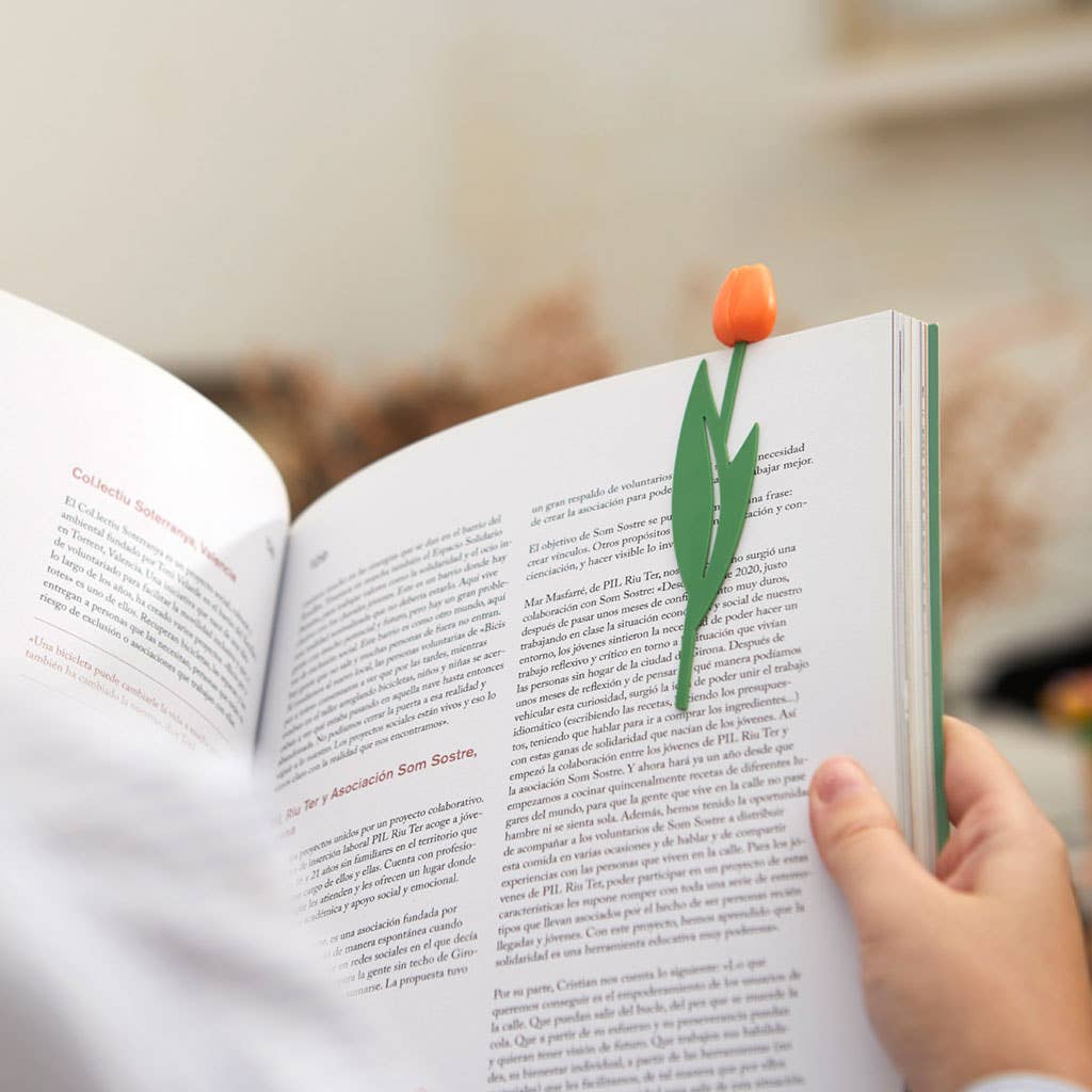 Marque-page Tulipe Orange