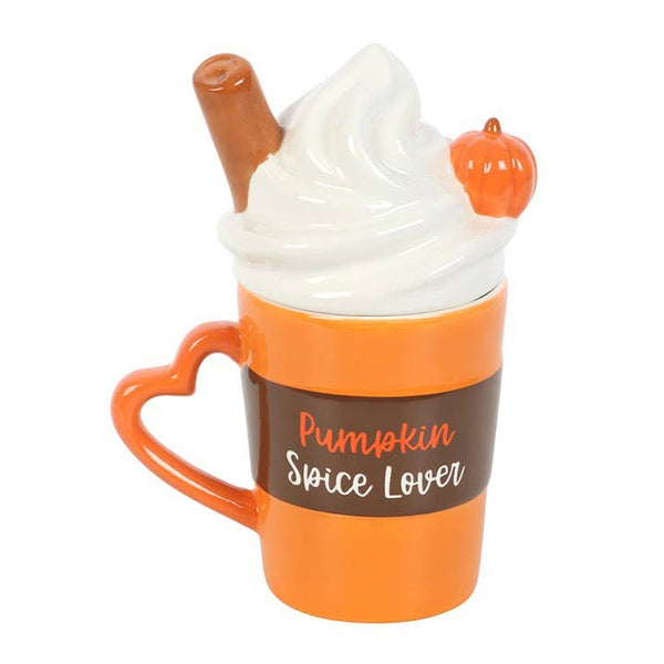 Autumn Spiced Pumpkin Mug with Lid